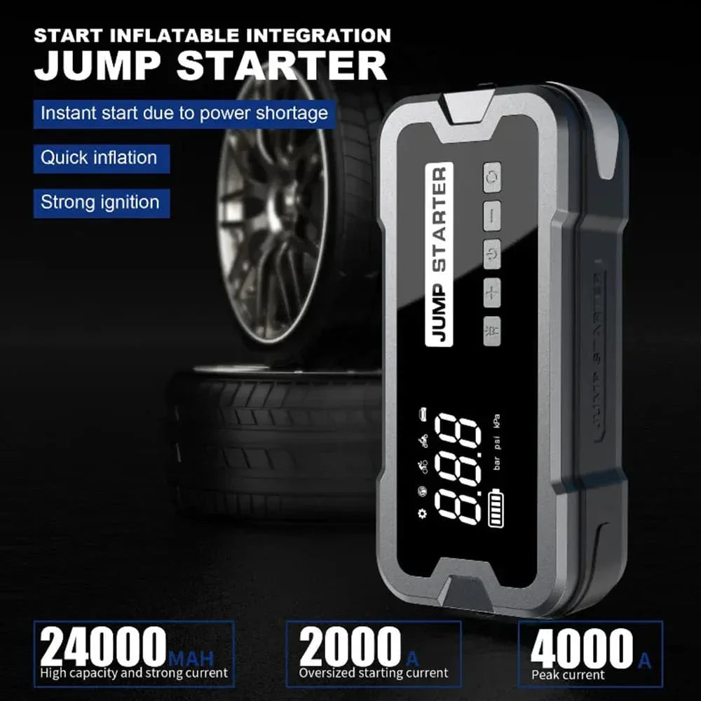 4 in 1 Portable Jump Starter with Air Pump Pro - Home N Road