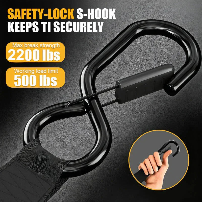2 Inch Auto Self Retractable Ratchet Straps - Home N Road