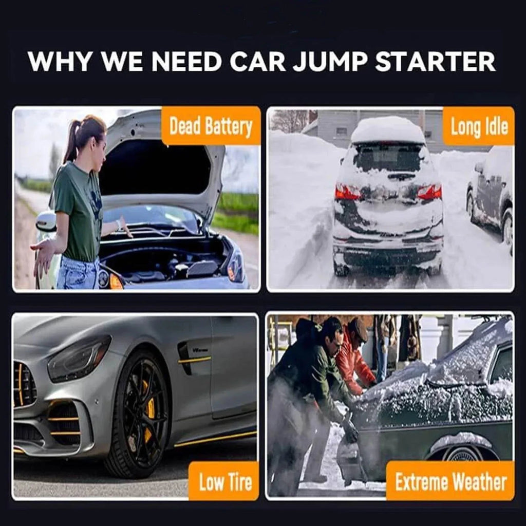 4 in 1 Portable Jump Starter with Air Pump Pro - Home N Road